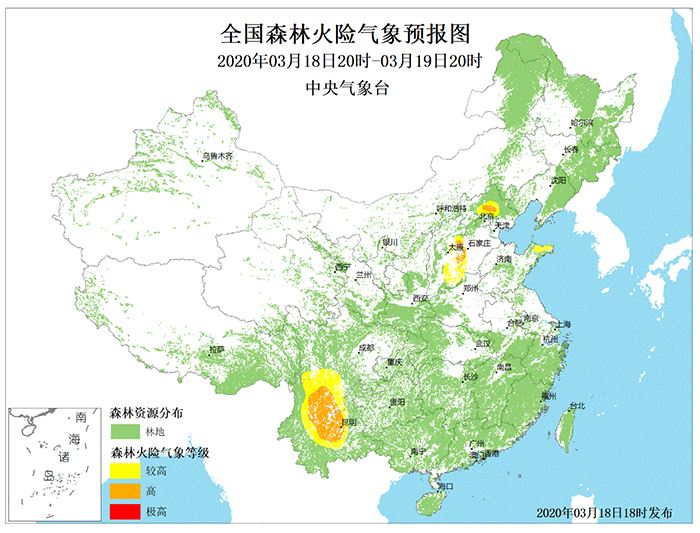 西南地区森林火险气象等级高，专家：温高雨少成“推手”